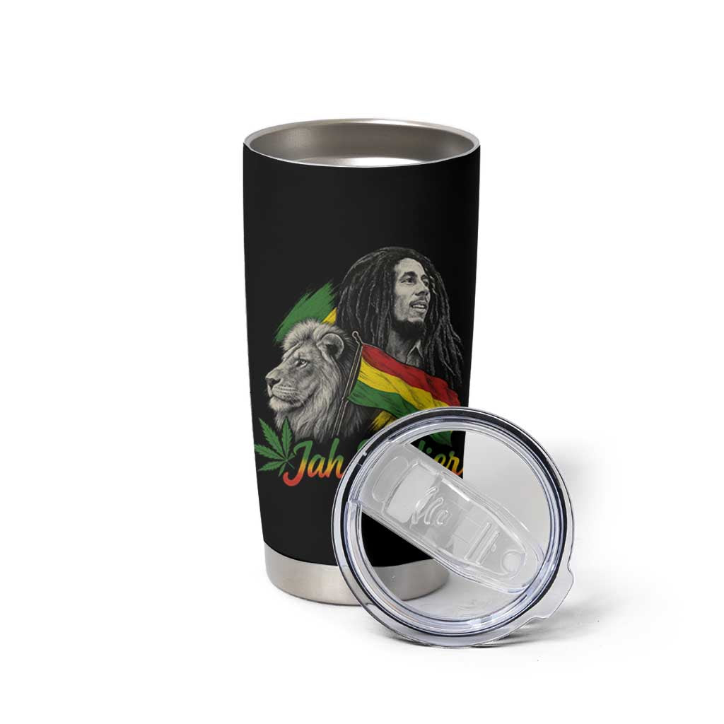Jah Soldier Tumbler Cup Lion Of Judah Reggae Rastafari Flag - Wonder Print Shop