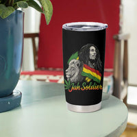 Jah Soldier Tumbler Cup Lion Of Judah Reggae Rastafari Flag - Wonder Print Shop