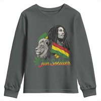 Jah Soldier Youth Sweatshirt Lion Of Judah Reggae Rastafari Flag - Wonder Print Shop