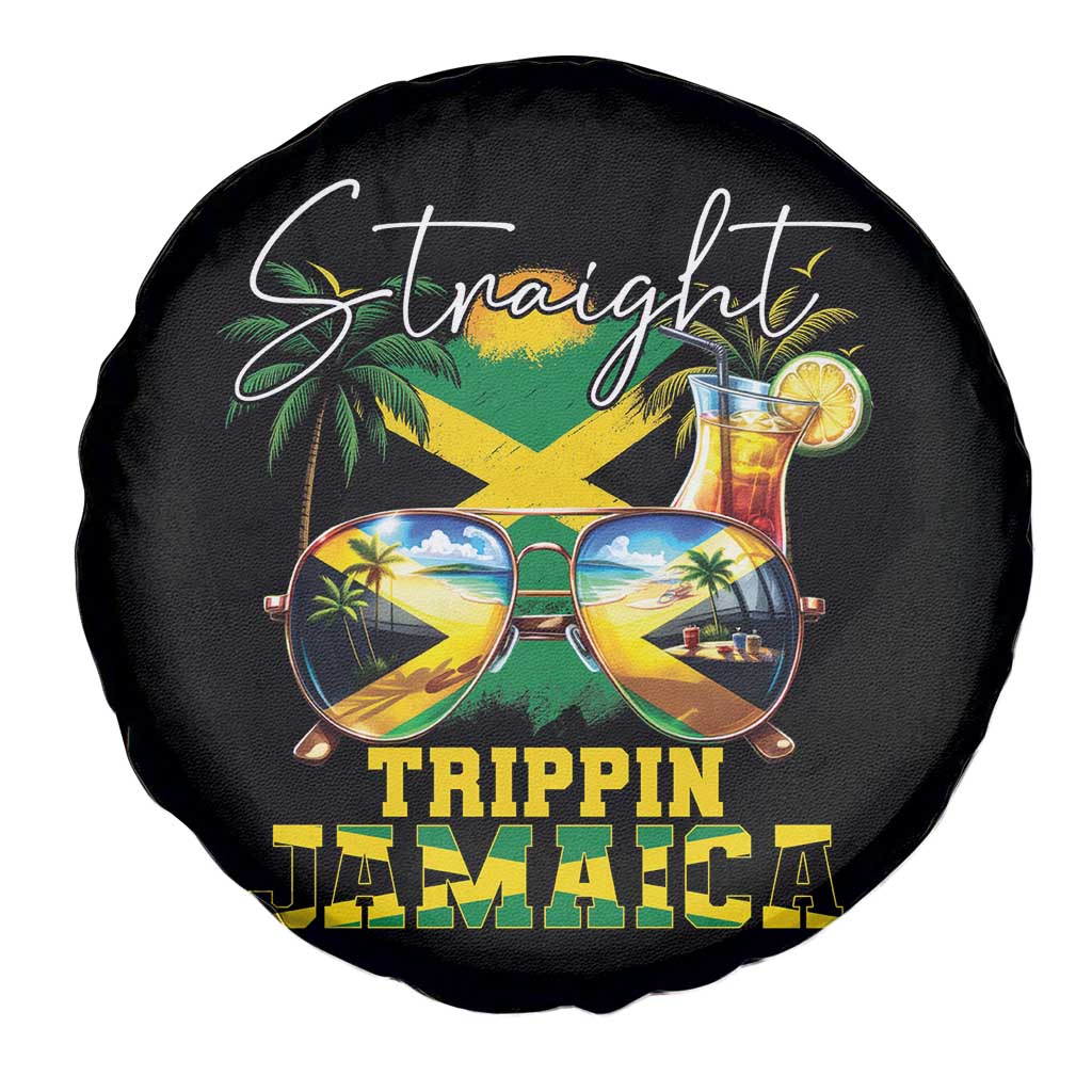 Straight Trippin Jamaica Spare Tire Cover Family Squad Summer Vacation - Wonder Print Shop
