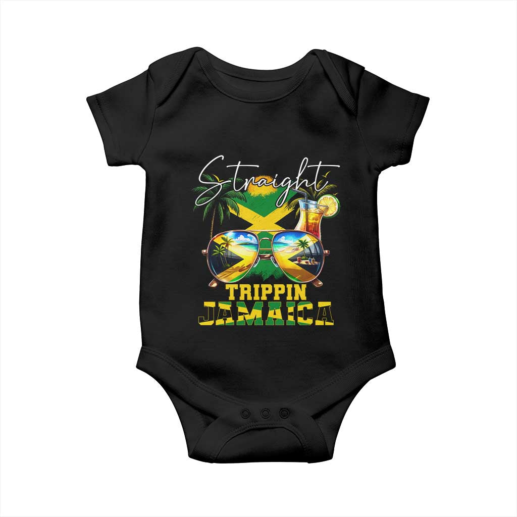 Straight Trippin Jamaica Baby Onesie Family Squad Summer Vacation - Wonder Print Shop