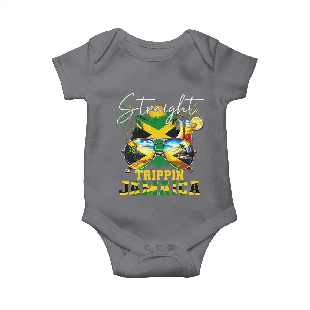Straight Trippin Jamaica Baby Onesie Family Squad Summer Vacation - Wonder Print Shop