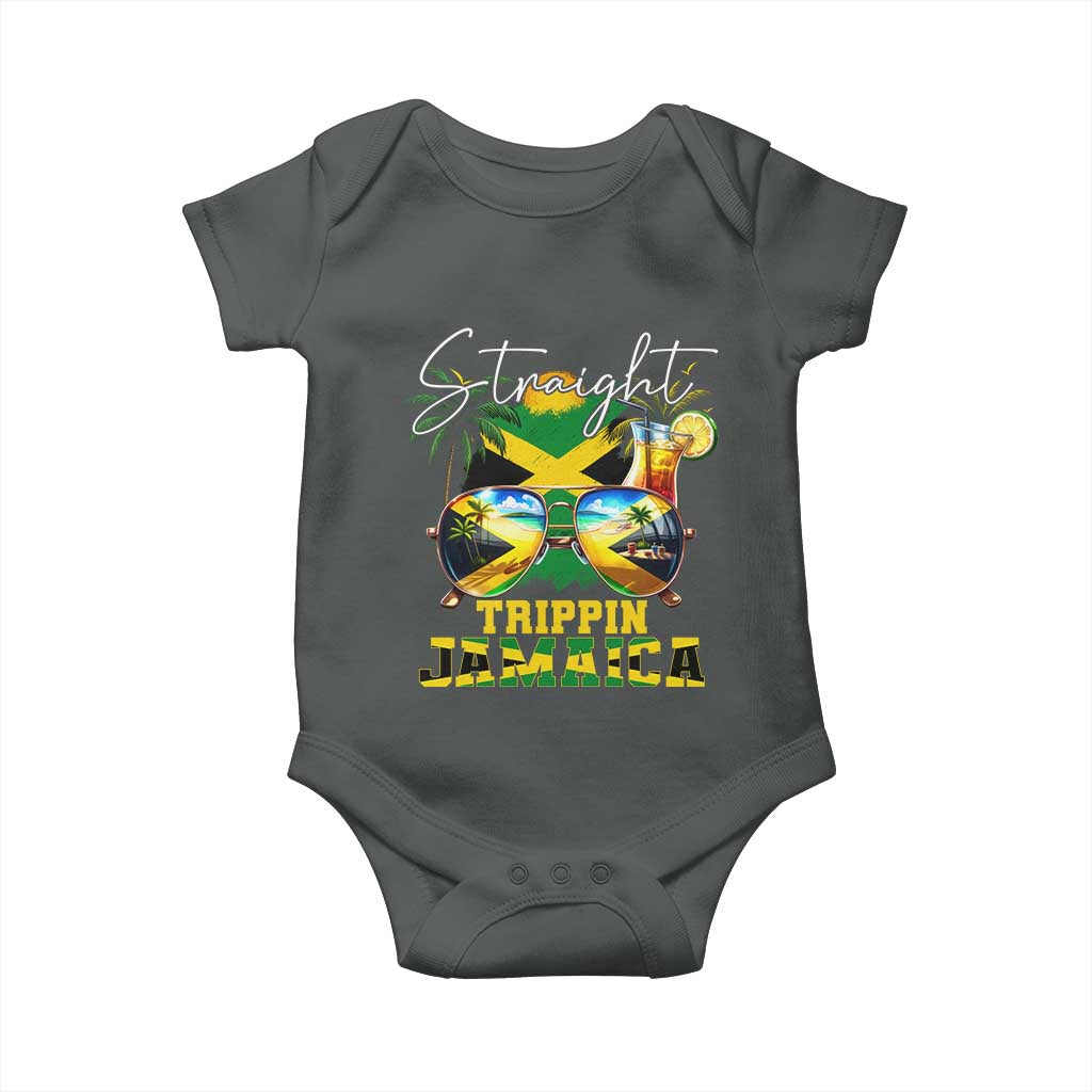 Straight Trippin Jamaica Baby Onesie Family Squad Summer Vacation - Wonder Print Shop
