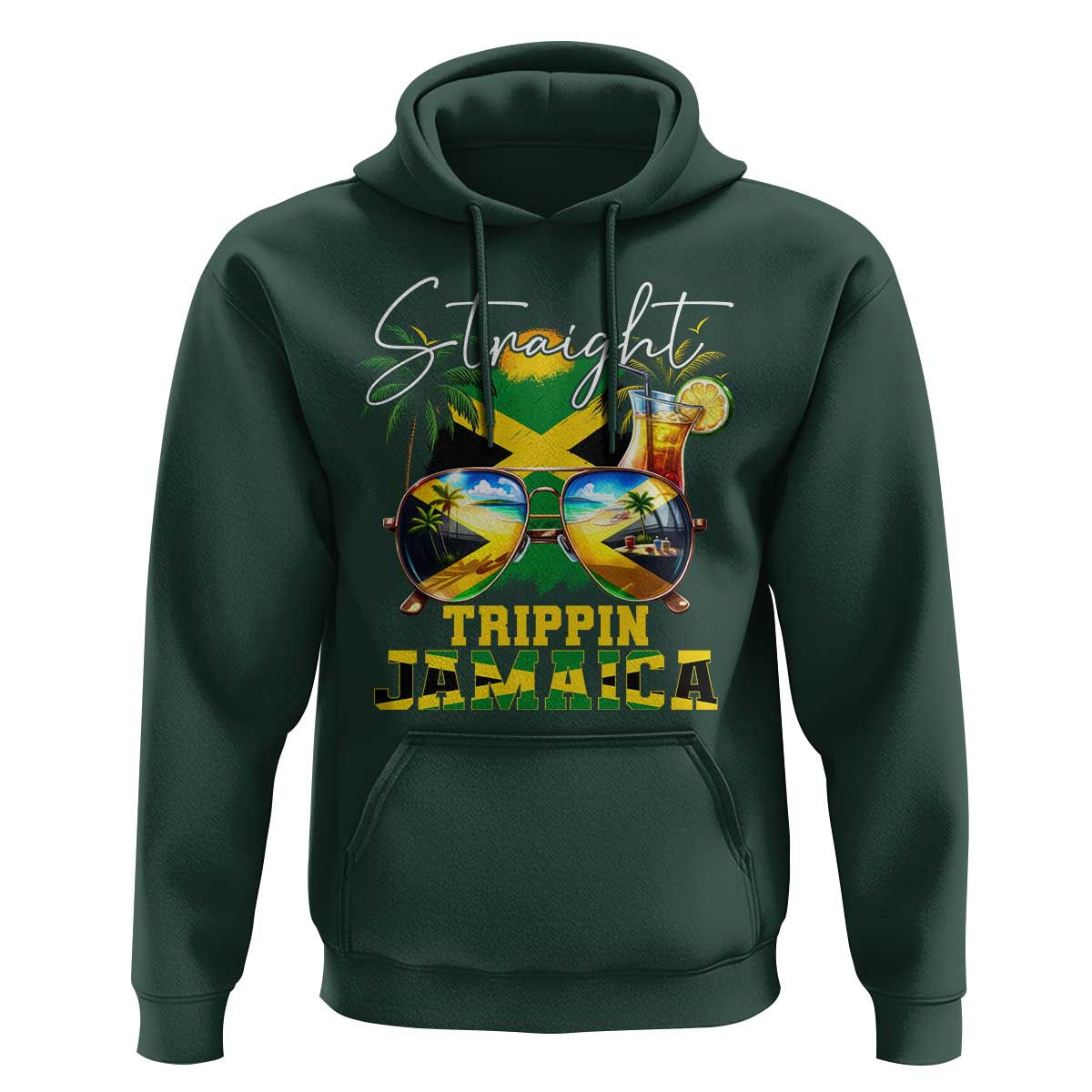 Straight Trippin Jamaica Hoodie Family Squad Summer Vacation - Wonder Print Shop