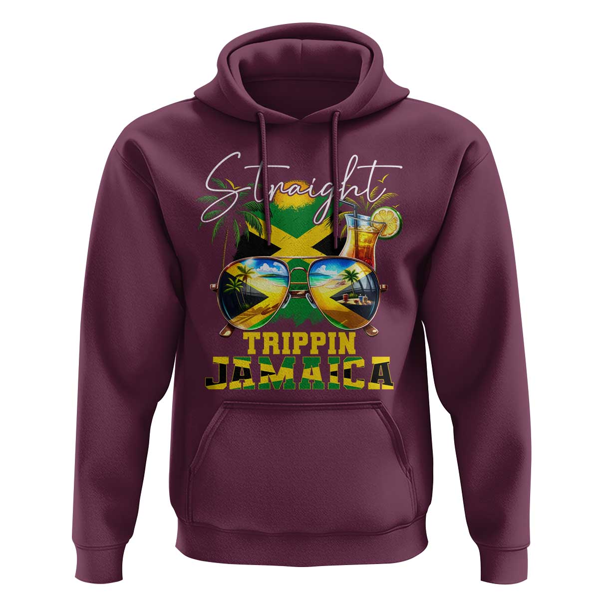 Straight Trippin Jamaica Hoodie Family Squad Summer Vacation - Wonder Print Shop