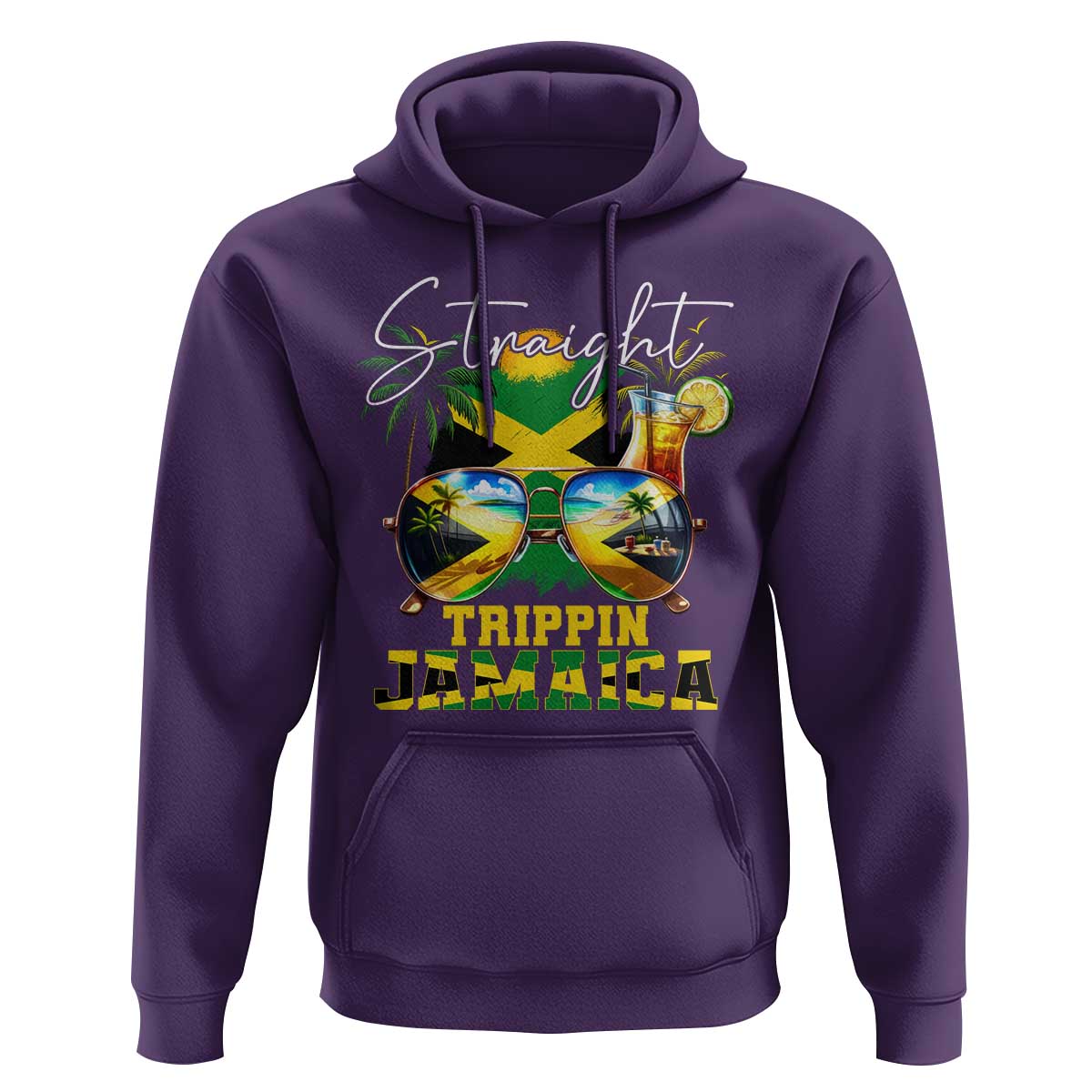 Straight Trippin Jamaica Hoodie Family Squad Summer Vacation - Wonder Print Shop