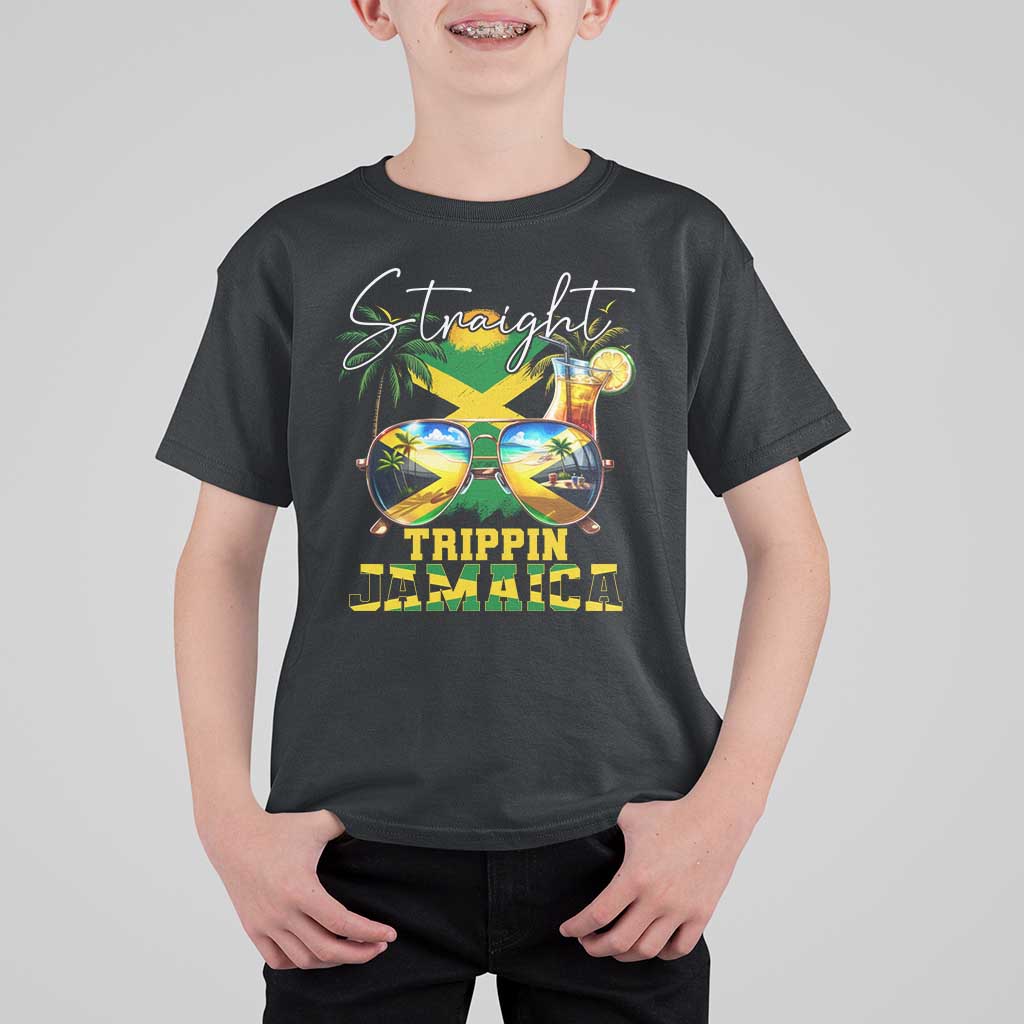 Straight Trippin Jamaica T Shirt For Kid Family Squad Summer Vacation - Wonder Print Shop