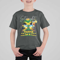 Straight Trippin Jamaica T Shirt For Kid Family Squad Summer Vacation - Wonder Print Shop