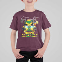 Straight Trippin Jamaica T Shirt For Kid Family Squad Summer Vacation - Wonder Print Shop