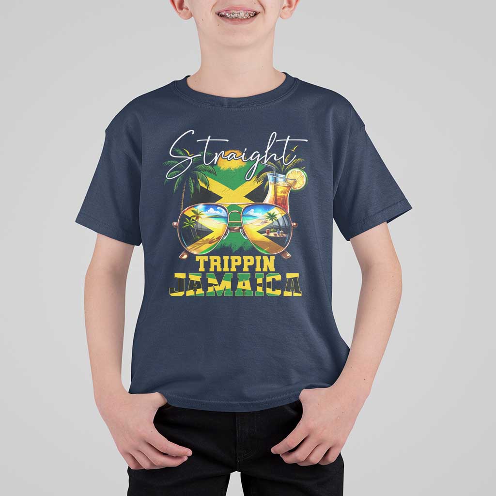 Straight Trippin Jamaica T Shirt For Kid Family Squad Summer Vacation - Wonder Print Shop