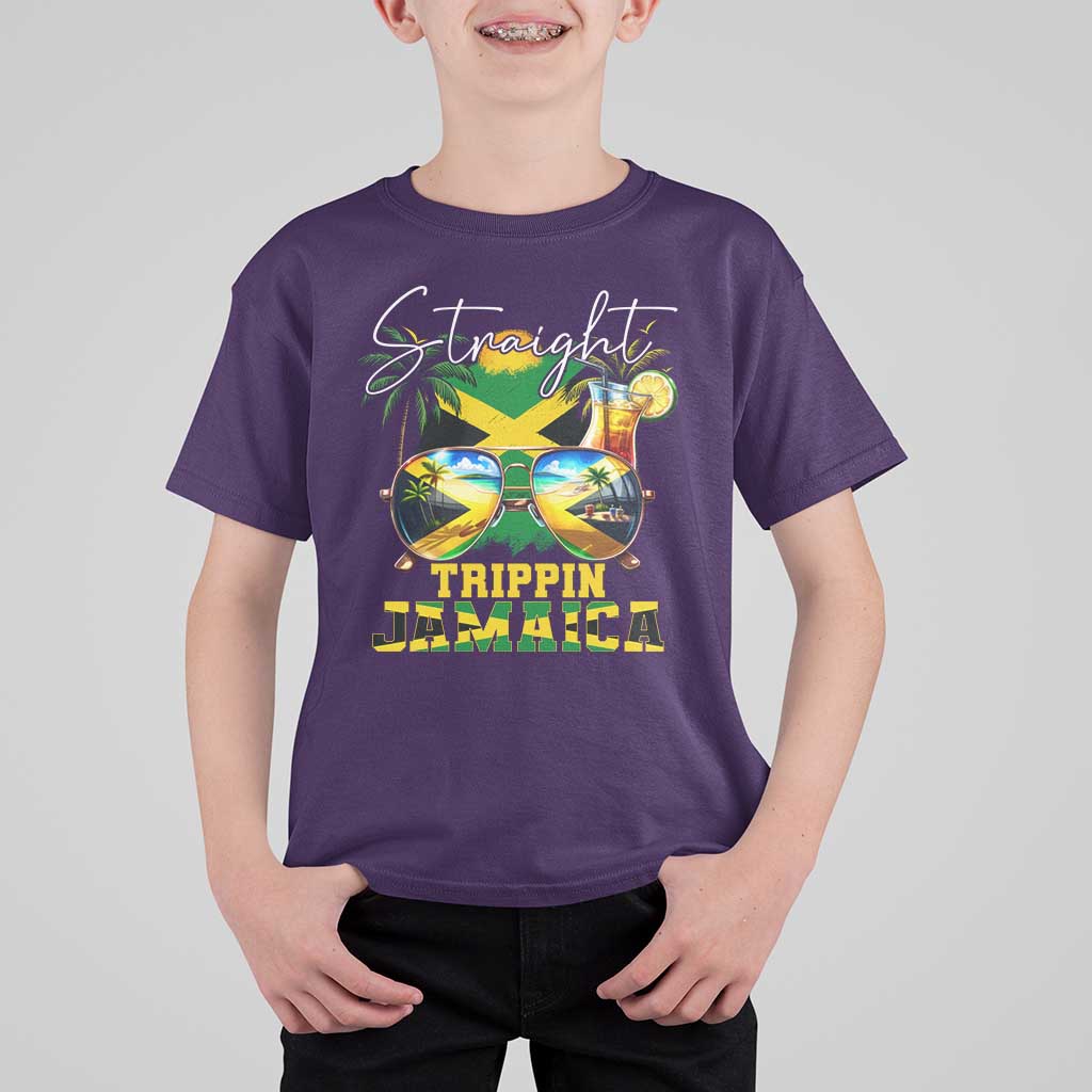 Straight Trippin Jamaica T Shirt For Kid Family Squad Summer Vacation - Wonder Print Shop