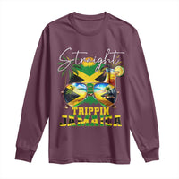Straight Trippin Jamaica Long Sleeve Shirt Family Squad Summer Vacation - Wonder Print Shop