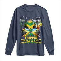 Straight Trippin Jamaica Long Sleeve Shirt Family Squad Summer Vacation - Wonder Print Shop