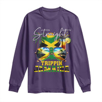 Straight Trippin Jamaica Long Sleeve Shirt Family Squad Summer Vacation - Wonder Print Shop