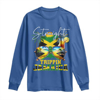 Straight Trippin Jamaica Long Sleeve Shirt Family Squad Summer Vacation - Wonder Print Shop