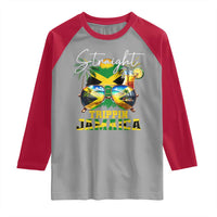 Straight Trippin Jamaica Raglan Shirt Family Squad Summer Vacation - Wonder Print Shop