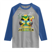 Straight Trippin Jamaica Raglan Shirt Family Squad Summer Vacation - Wonder Print Shop