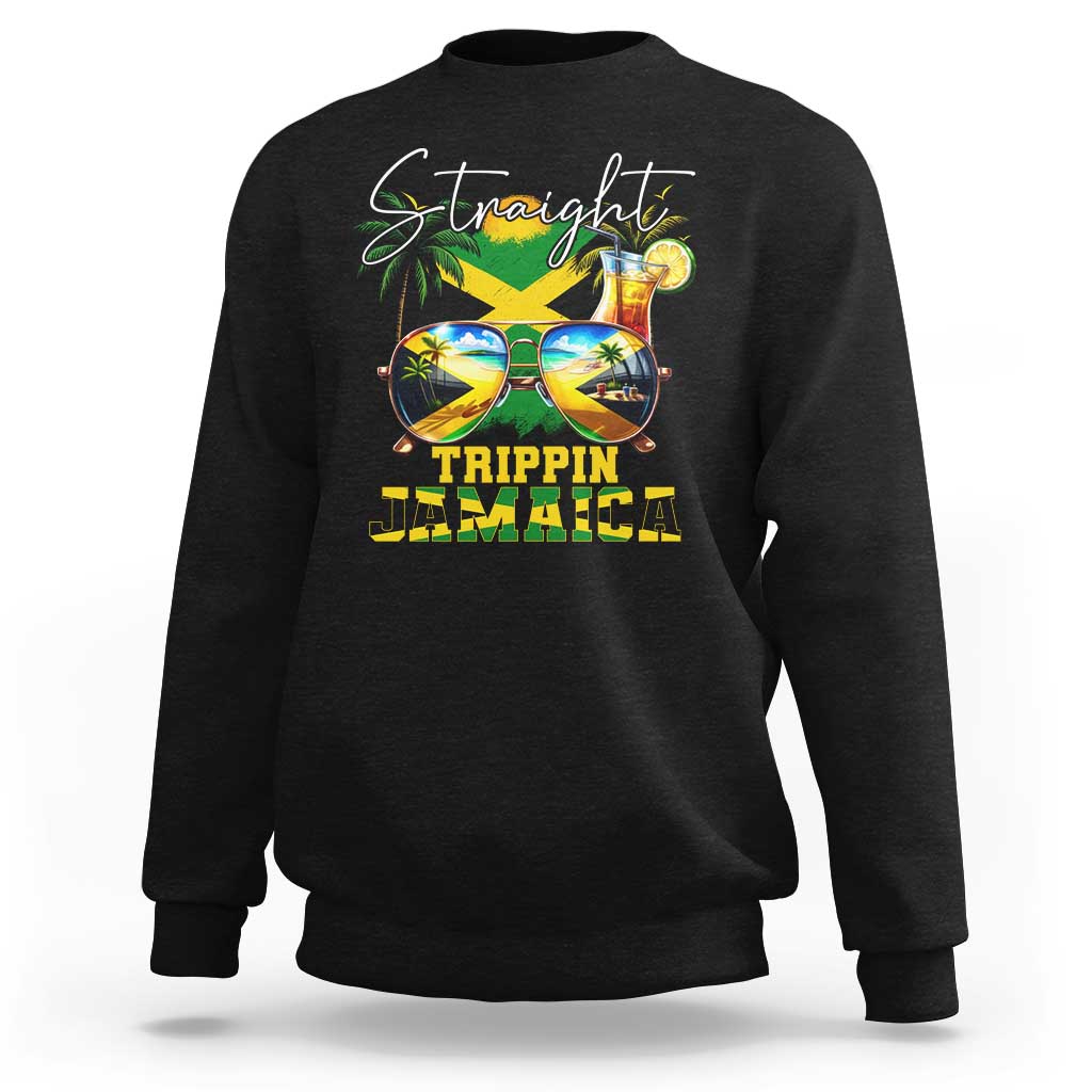 Straight Trippin Jamaica Sweatshirt Family Squad Summer Vacation - Wonder Print Shop