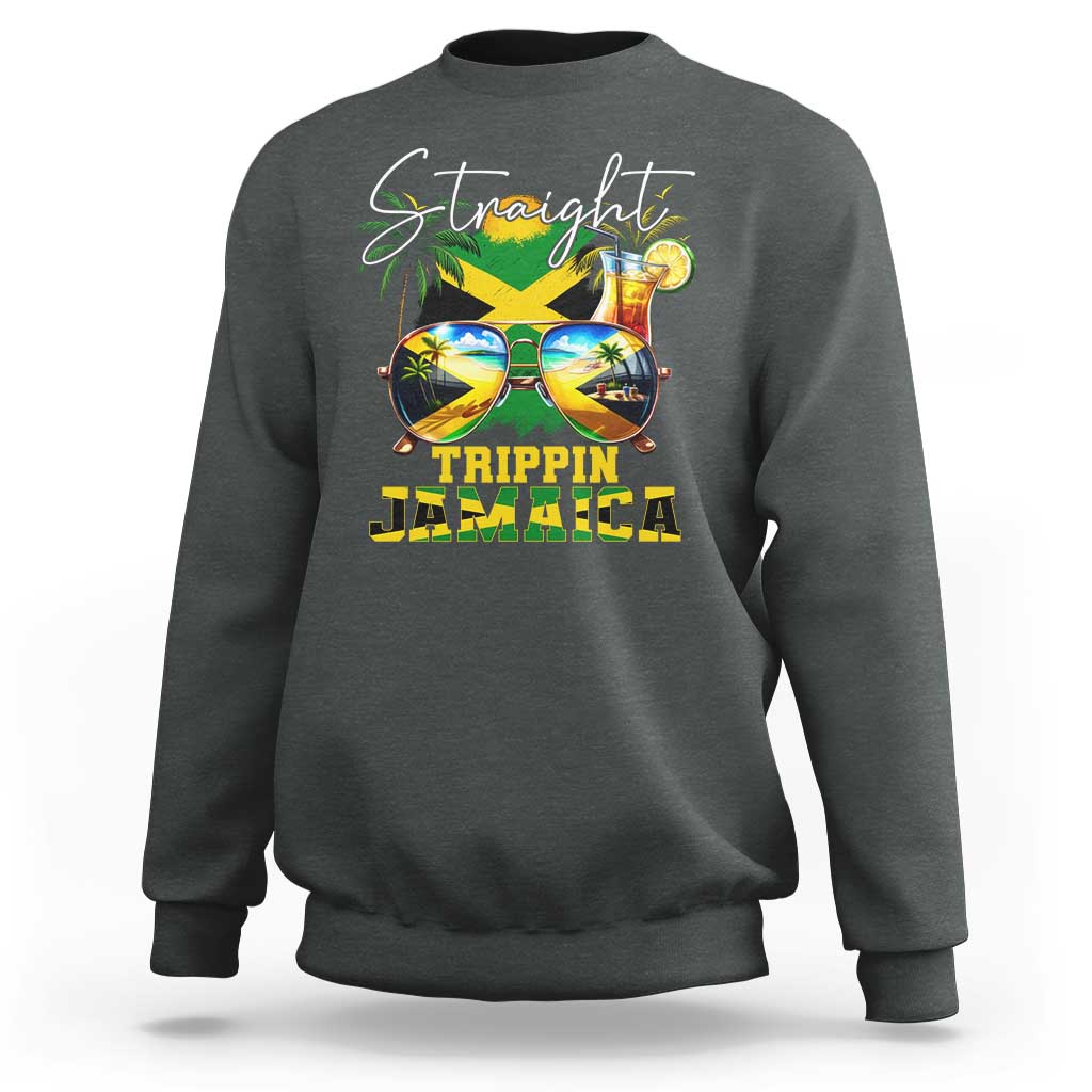 Straight Trippin Jamaica Sweatshirt Family Squad Summer Vacation - Wonder Print Shop