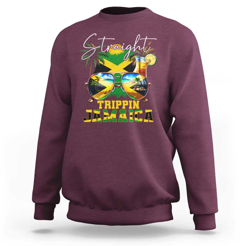 Straight Trippin Jamaica Sweatshirt Family Squad Summer Vacation - Wonder Print Shop