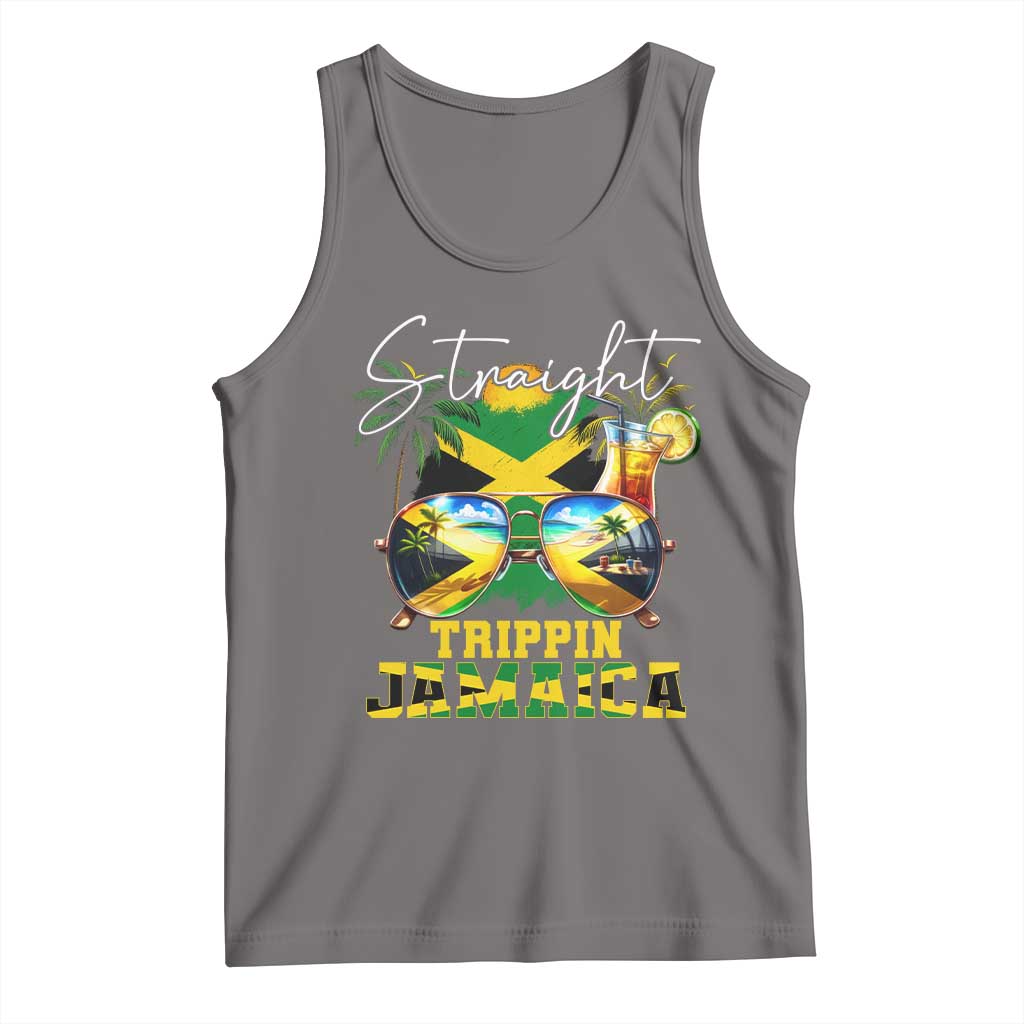 Straight Trippin Jamaica Tank Top Family Squad Summer Vacation - Wonder Print Shop