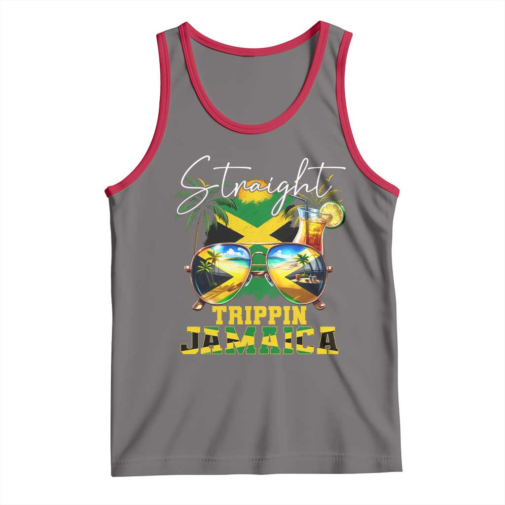 Straight Trippin Jamaica Tank Top Family Squad Summer Vacation - Wonder Print Shop