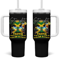 Straight Trippin Jamaica Tumbler With Handle Family Squad Summer Vacation - Wonder Print Shop