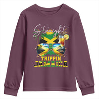 Straight Trippin Jamaica Youth Sweatshirt Family Squad Summer Vacation - Wonder Print Shop