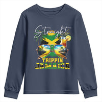 Straight Trippin Jamaica Youth Sweatshirt Family Squad Summer Vacation - Wonder Print Shop