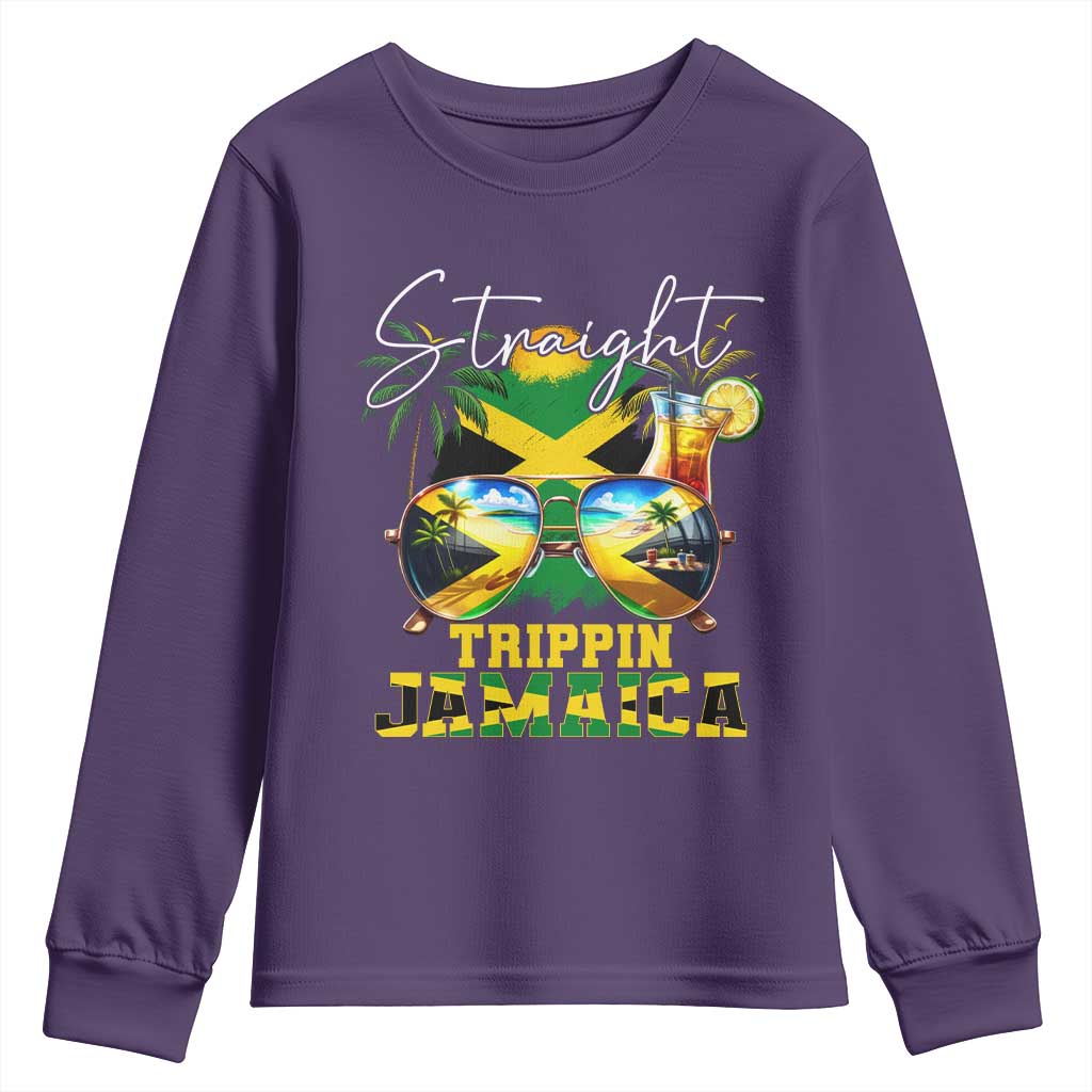 Straight Trippin Jamaica Youth Sweatshirt Family Squad Summer Vacation - Wonder Print Shop
