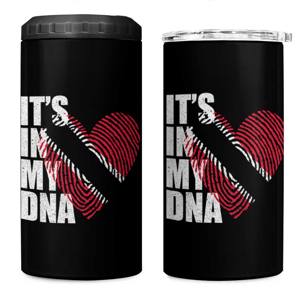 Its In My DNA Trinidadian And Tobagonian 4 in 1 Can Cooler Tumbler Trinidad And Tobago Flag - Wonder Print Shop