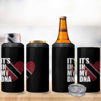 Its In My DNA Trinidadian And Tobagonian 4 in 1 Can Cooler Tumbler Trinidad And Tobago Flag - Wonder Print Shop