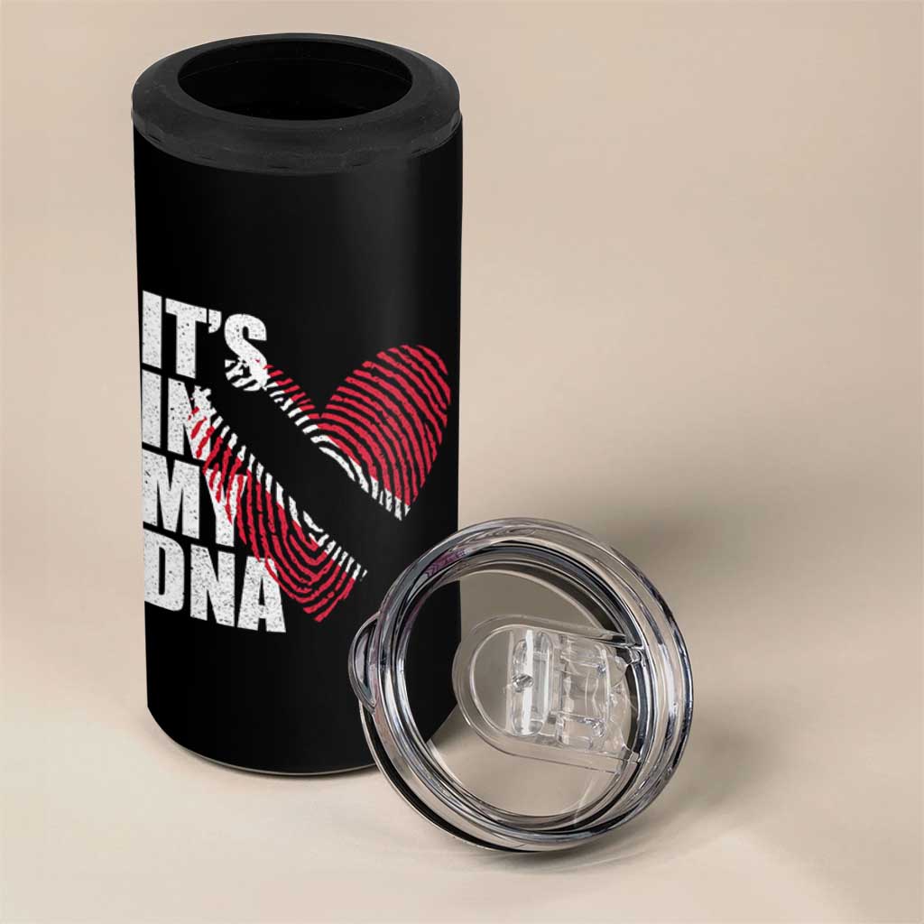 Its In My DNA Trinidadian And Tobagonian 4 in 1 Can Cooler Tumbler Trinidad And Tobago Flag - Wonder Print Shop