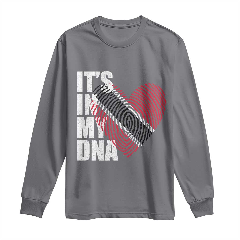 Its In My DNA Trinidadian And Tobagonian Long Sleeve Shirt Trinidad And Tobago Flag - Wonder Print Shop