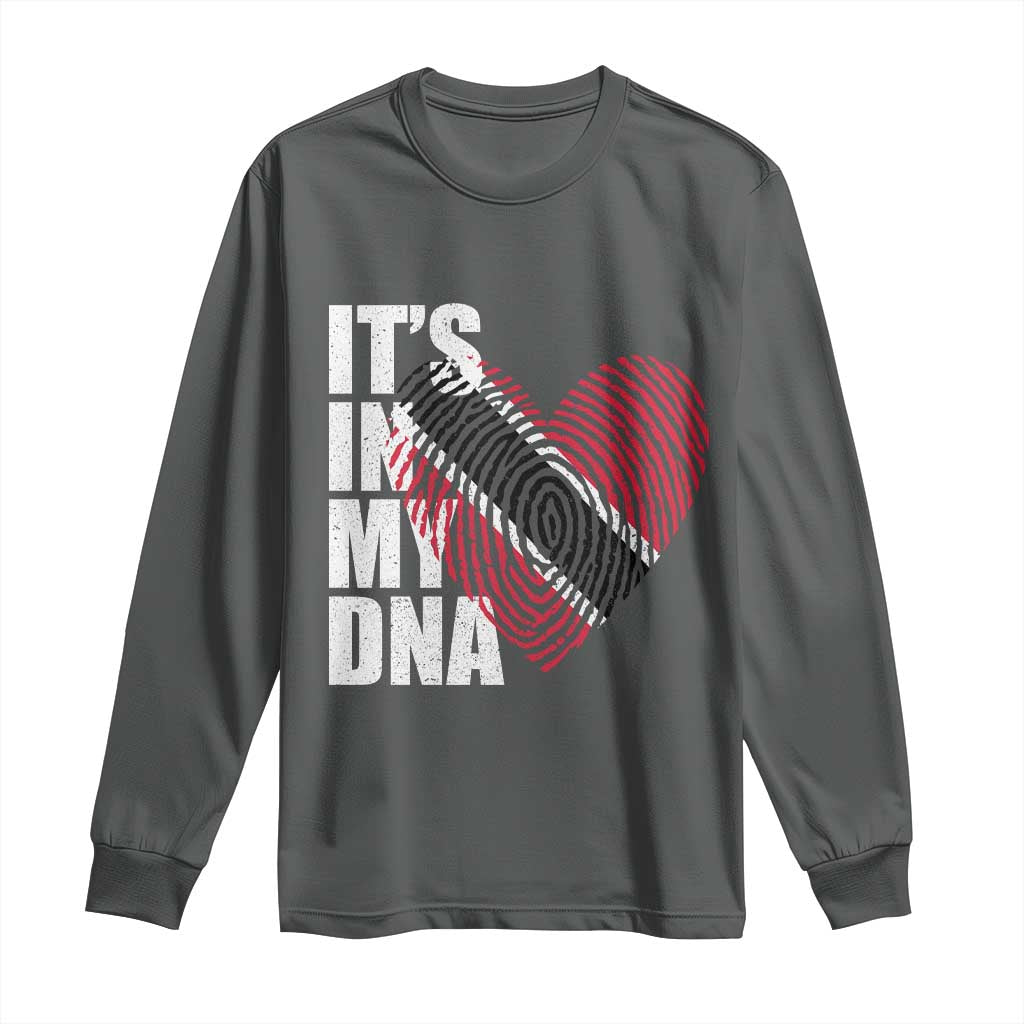 Its In My DNA Trinidadian And Tobagonian Long Sleeve Shirt Trinidad And Tobago Flag - Wonder Print Shop