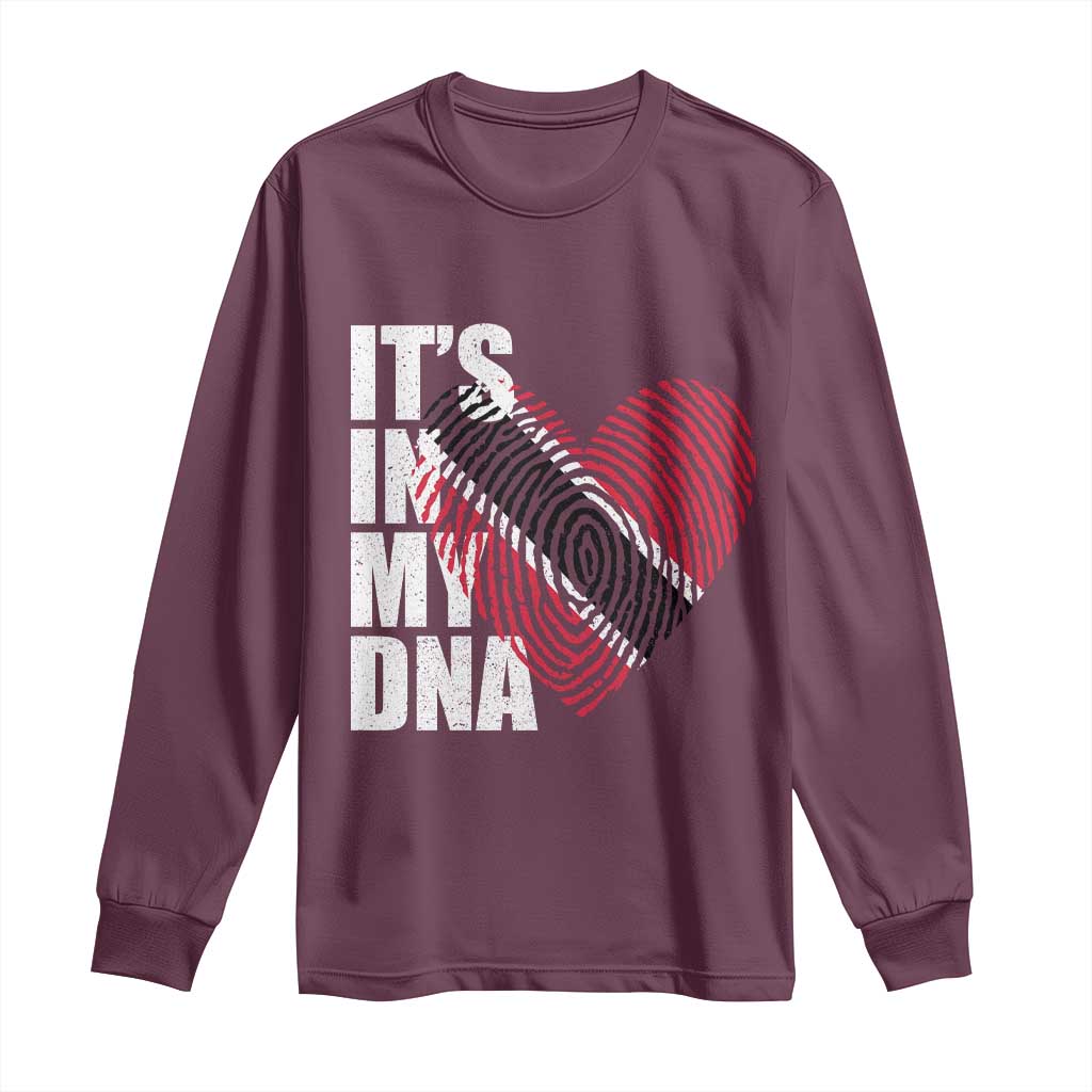 Its In My DNA Trinidadian And Tobagonian Long Sleeve Shirt Trinidad And Tobago Flag - Wonder Print Shop