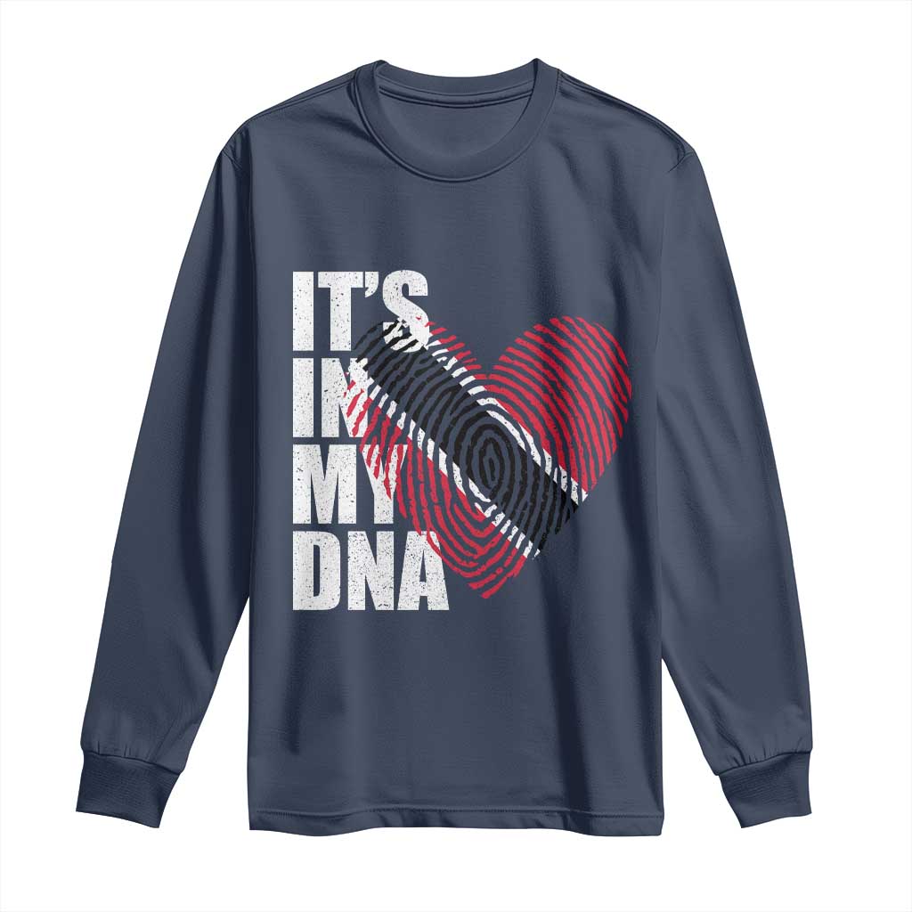 Its In My DNA Trinidadian And Tobagonian Long Sleeve Shirt Trinidad And Tobago Flag - Wonder Print Shop