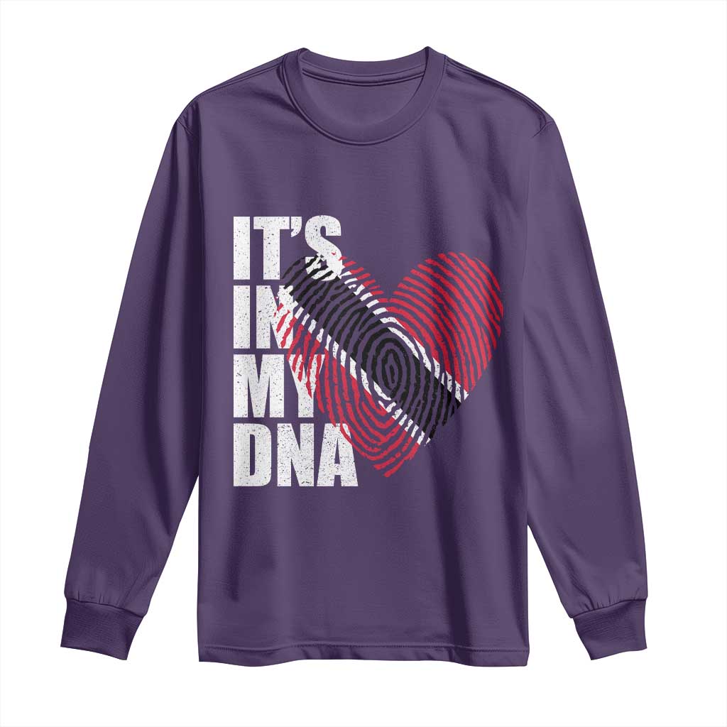 Its In My DNA Trinidadian And Tobagonian Long Sleeve Shirt Trinidad And Tobago Flag - Wonder Print Shop
