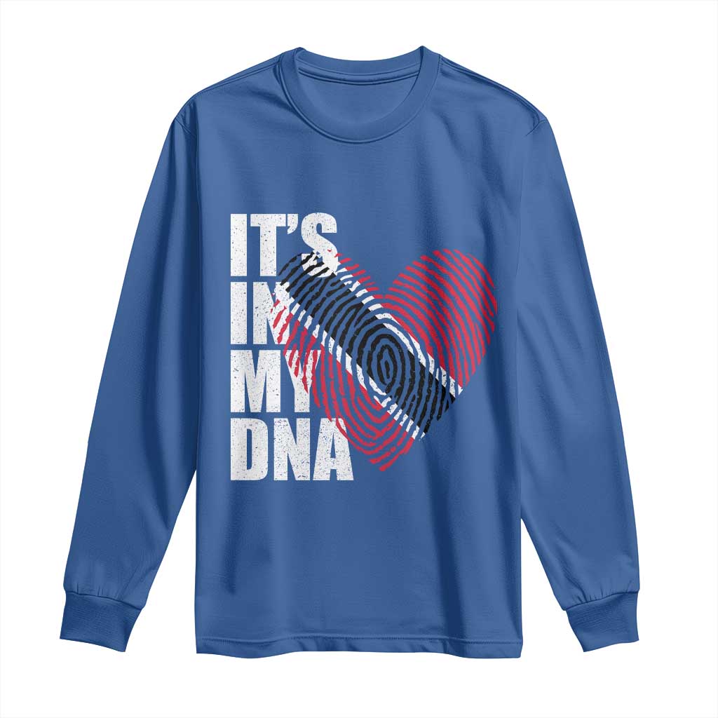 Its In My DNA Trinidadian And Tobagonian Long Sleeve Shirt Trinidad And Tobago Flag - Wonder Print Shop