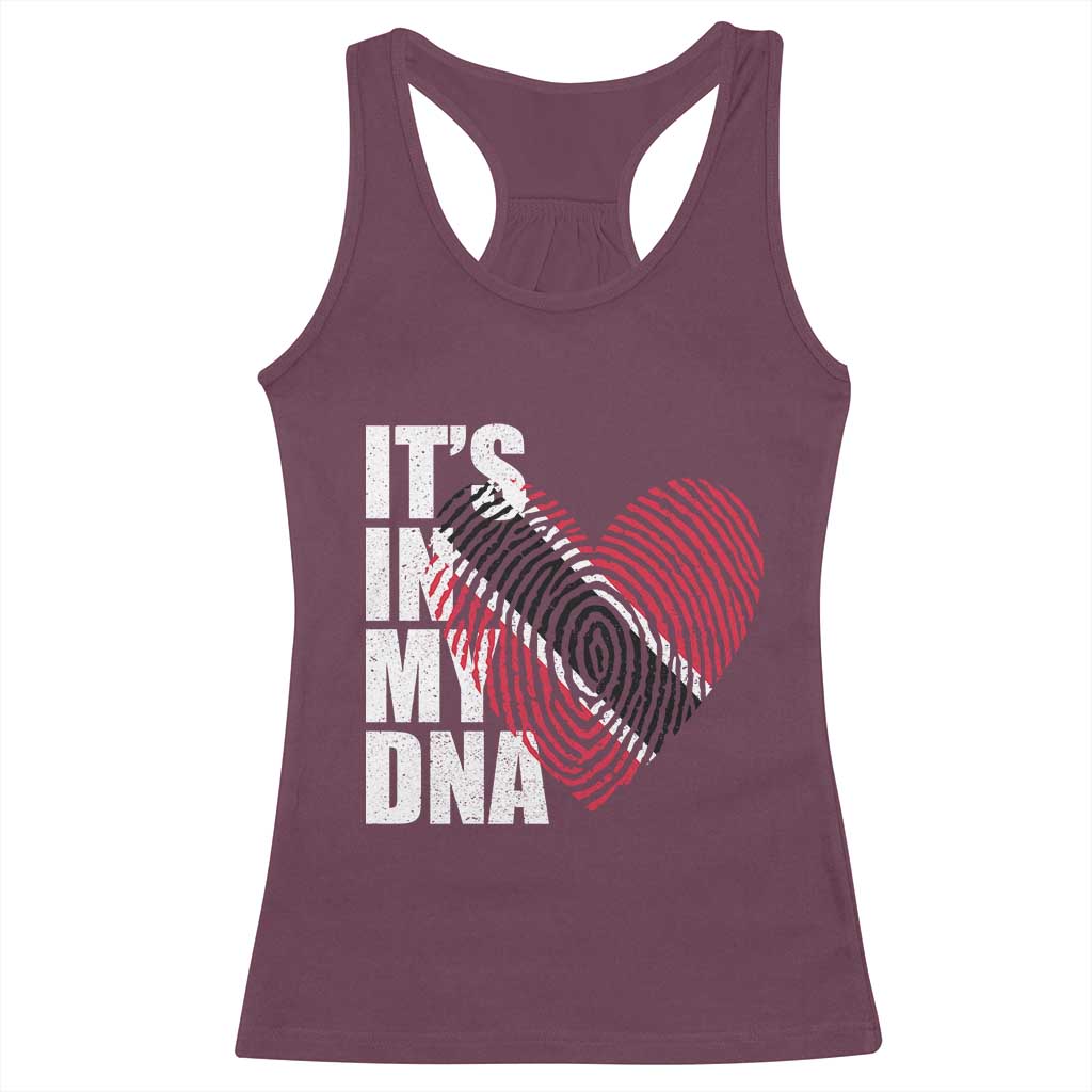Its In My DNA Trinidadian And Tobagonian Racerback Tank Top Trinidad And Tobago Flag - Wonder Print Shop
