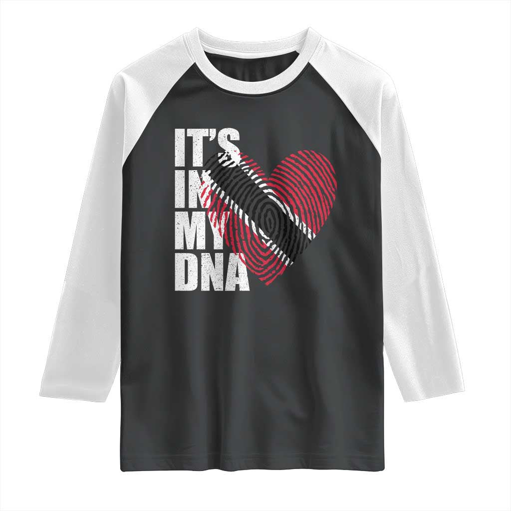 Its In My DNA Trinidadian And Tobagonian Raglan Shirt Trinidad And Tobago Flag - Wonder Print Shop