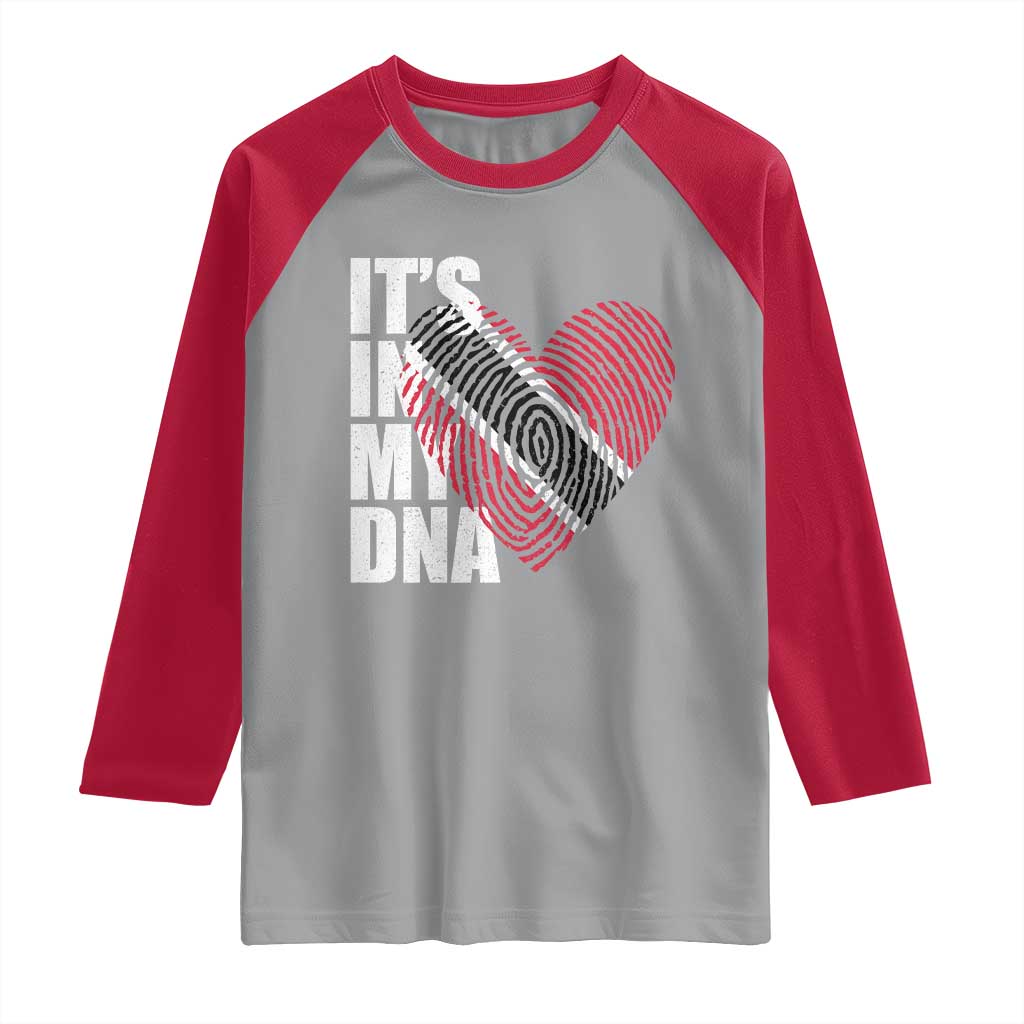 Its In My DNA Trinidadian And Tobagonian Raglan Shirt Trinidad And Tobago Flag - Wonder Print Shop