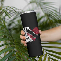 Its In My DNA Trinidadian And Tobagonian Skinny Tumbler Trinidad And Tobago Flag - Wonder Print Shop