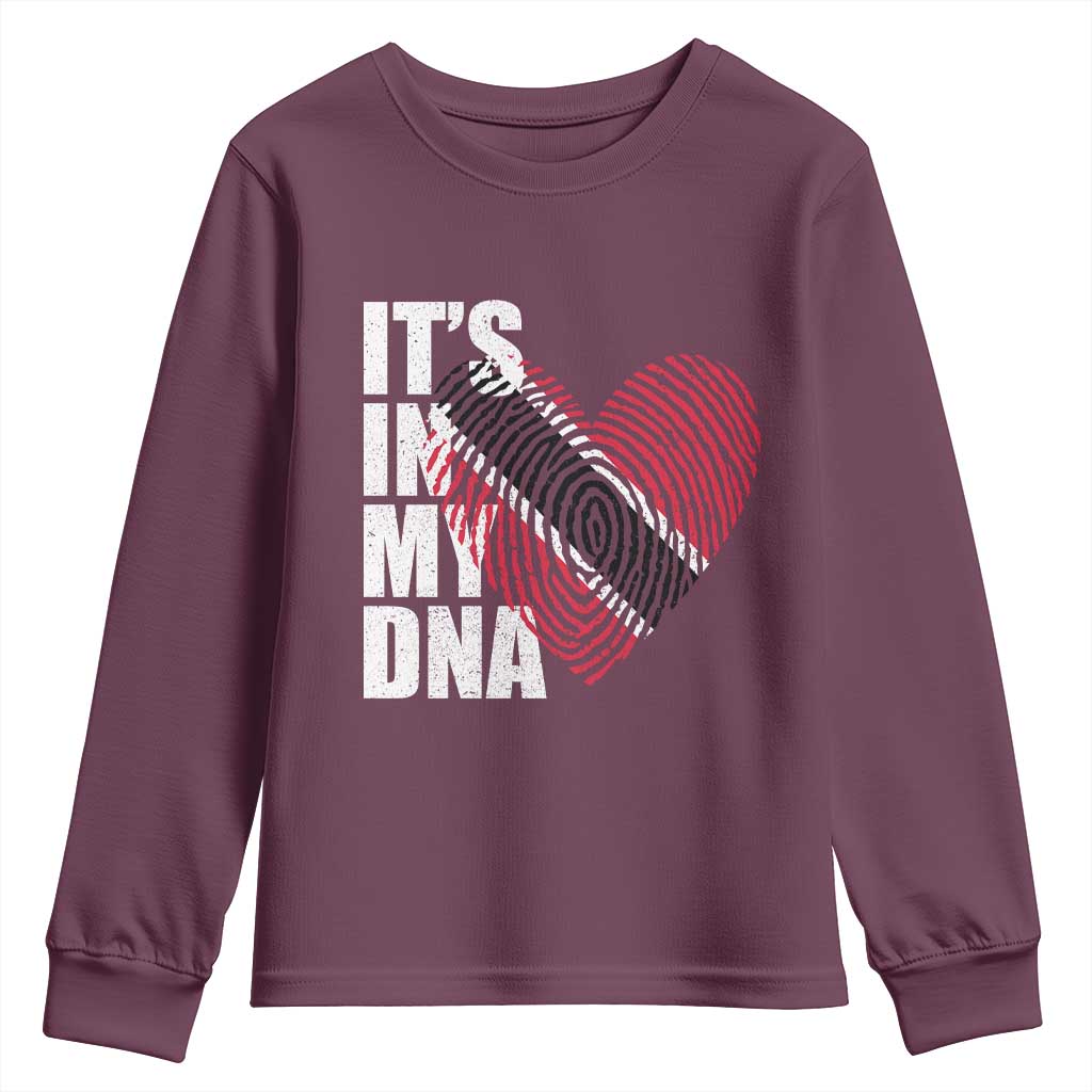 Its In My DNA Trinidadian And Tobagonian Youth Sweatshirt Trinidad And Tobago Flag - Wonder Print Shop
