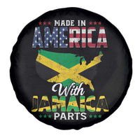 Made In America With Jamaica Parts Spare Tire Cover Jamaican American - Wonder Print Shop