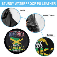 Made In America With Jamaica Parts Spare Tire Cover Jamaican American - Wonder Print Shop