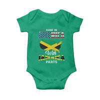 Made In America With Jamaica Parts Baby Onesie Jamaican American - Wonder Print Shop