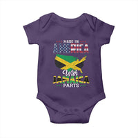 Made In America With Jamaica Parts Baby Onesie Jamaican American - Wonder Print Shop