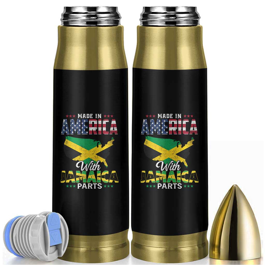 Made In America With Jamaica Parts Bullet Tumbler Jamaican American - Wonder Print Shop