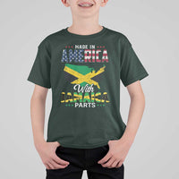 Made In America With Jamaica Parts T Shirt For Kid Jamaican American - Wonder Print Shop